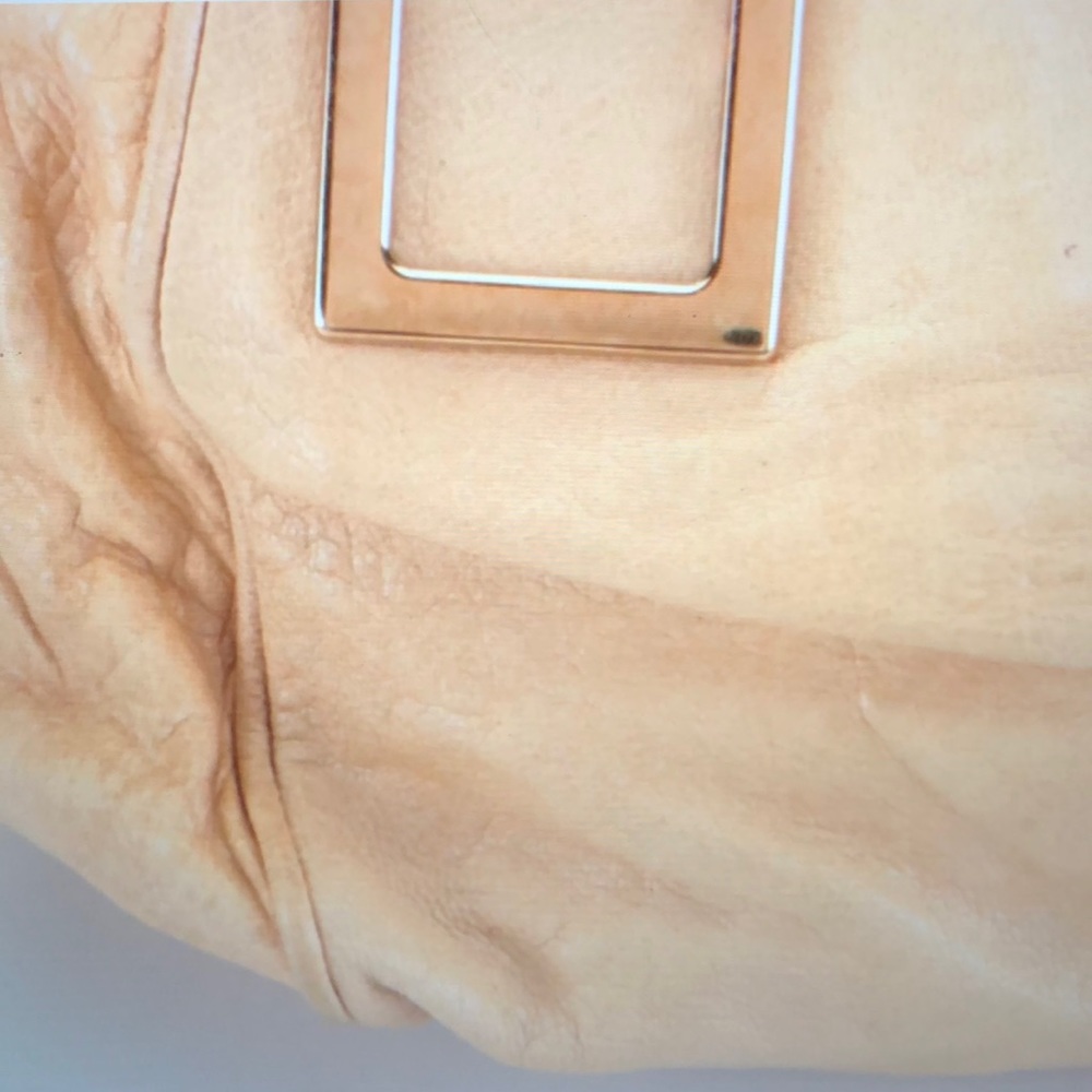 #0160 Chloe’ Mini Ethel Satchel in Tan Textured Leather and Attachable Strap - Picture 7 of 16
